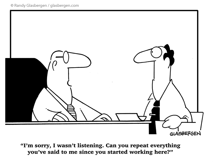 Are you Listening to Understand, or just Listening to Reply? (Active Listening) - image bad-listener-cartoon on http://cavemaninasuit.com
