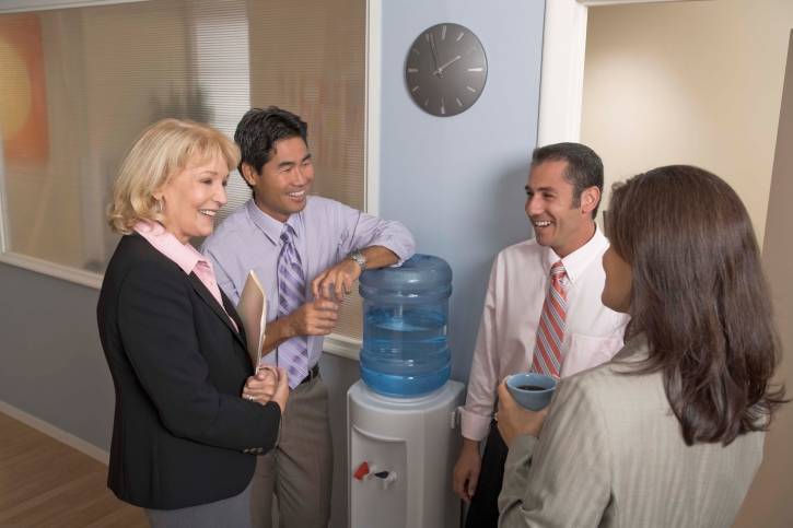 Building Relationships while Social Distancing - image watercooler-2 on http://cavemaninasuit.com